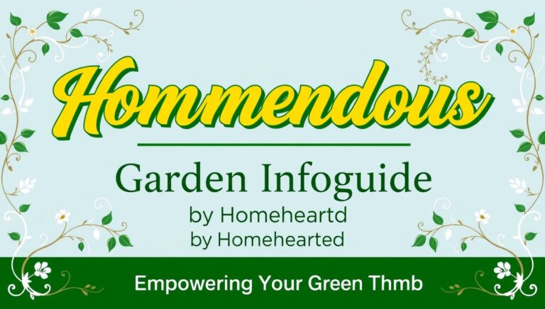 homemendous garden infoguide by homehearted