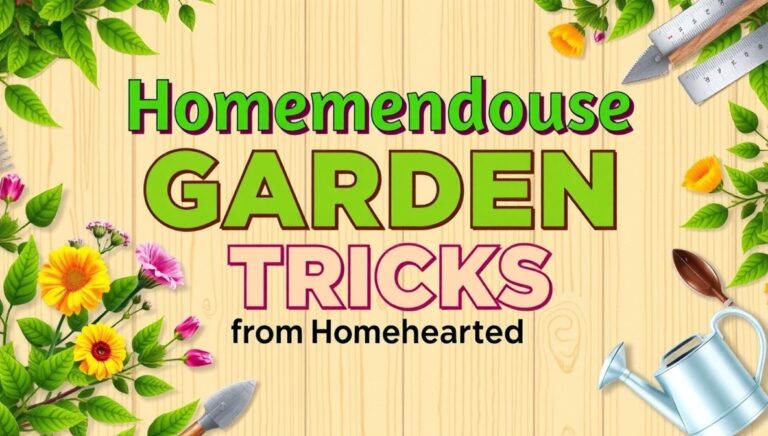 homemendous garden tricks from homehearted