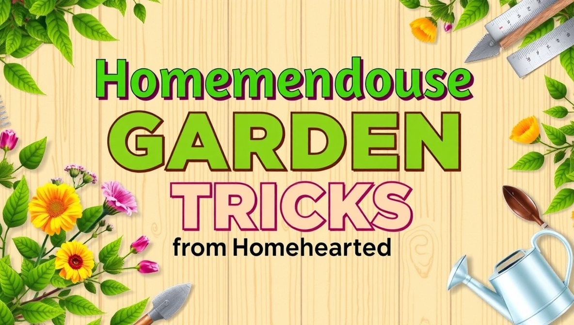 homemendous garden tricks from homehearted