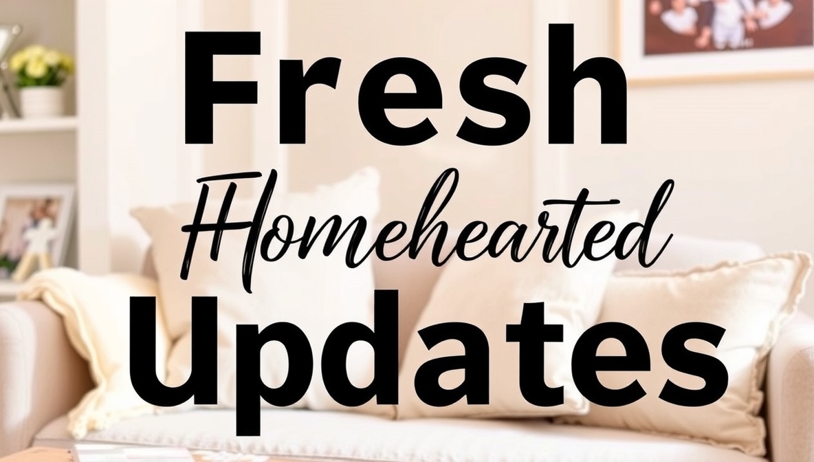 fresh updates homehearted