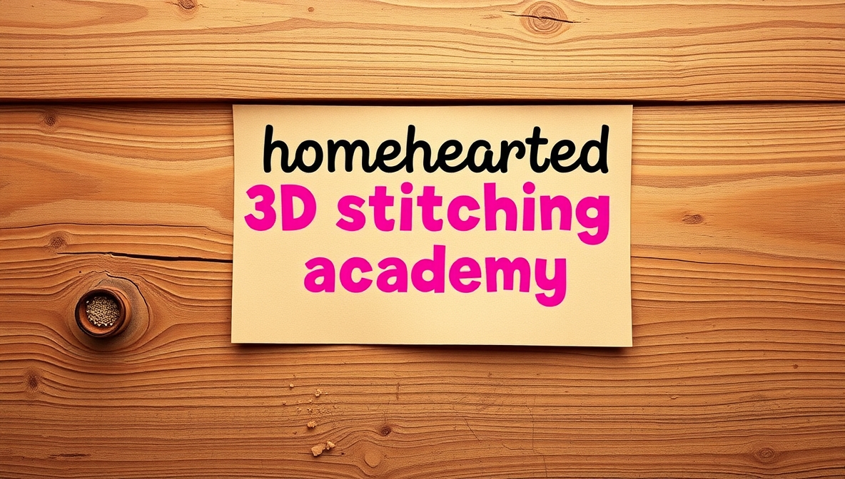 homehearted 3d stitching academy ebook